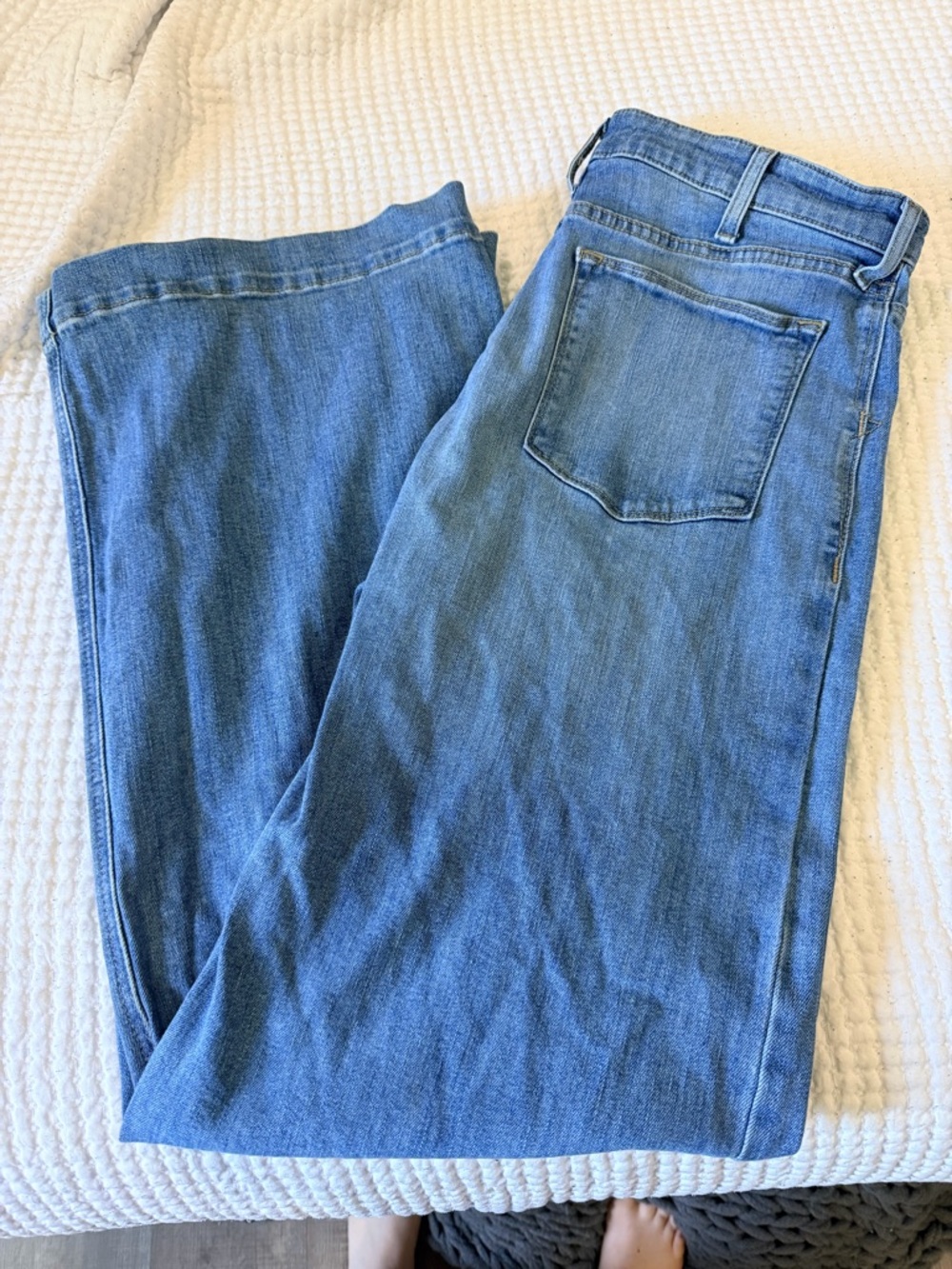 Ariat Women's Light Blue Wide Leg Jeans